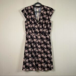 Reiss Crawford Floral Dress Pink Gray Size 6
